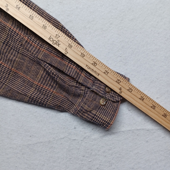 Tango by Max Raab flannel plaid shirt long sleeve Sz M - Picture 6 of 9